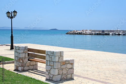 bench with port view
