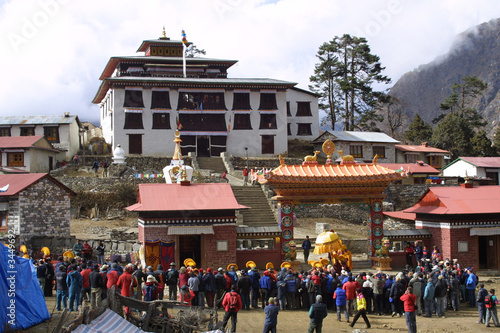 kloster tengboche – nepal - klosterfest
