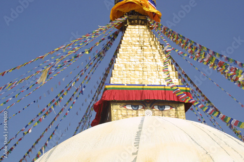 baudha stupa aus kathmandu photo