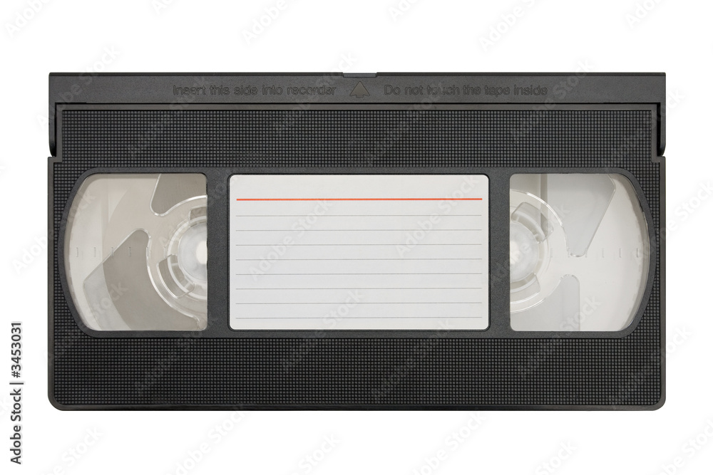 blank video cassette