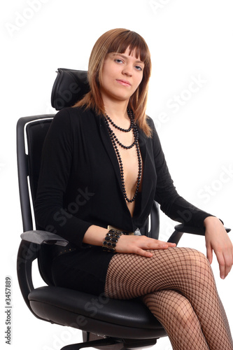 girl in armchair
