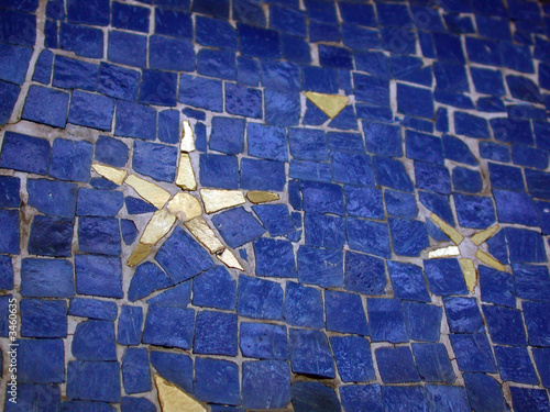 mosaik mit stern photo