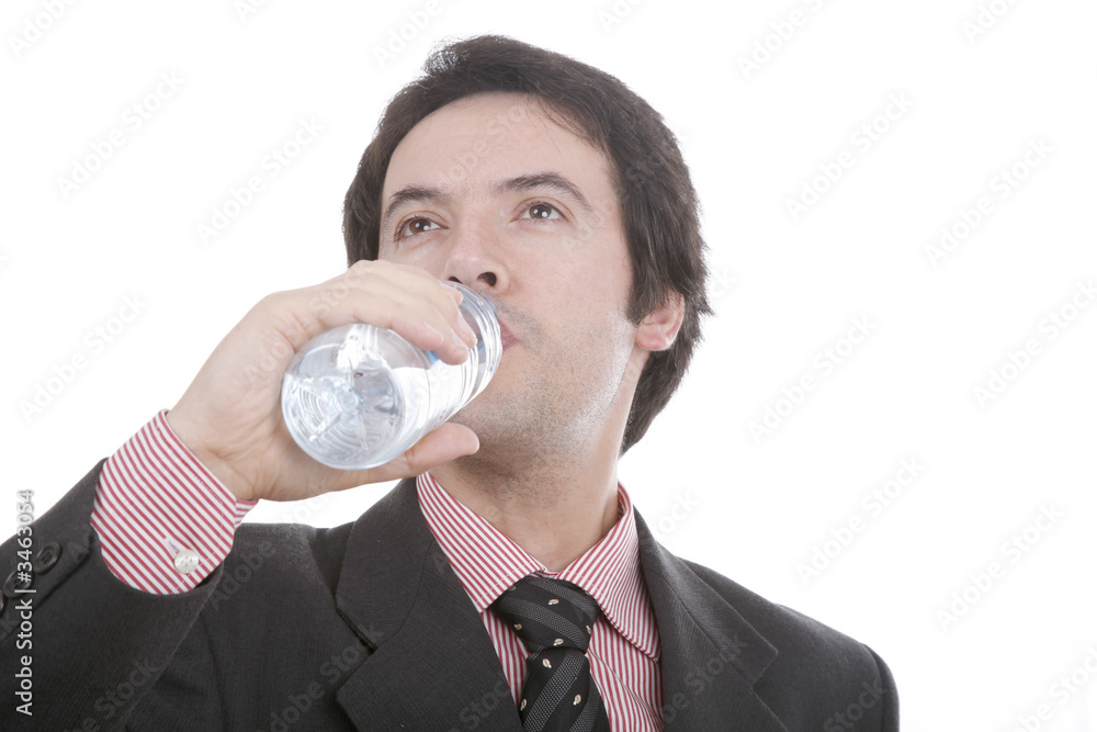 man to drink water, in deep white... man to drink water, in deep white...