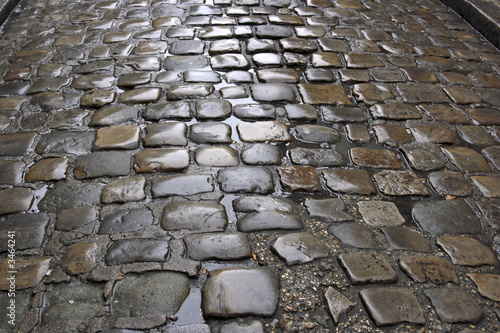Photography old style street in paris