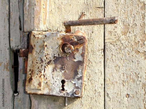 rusty door handle