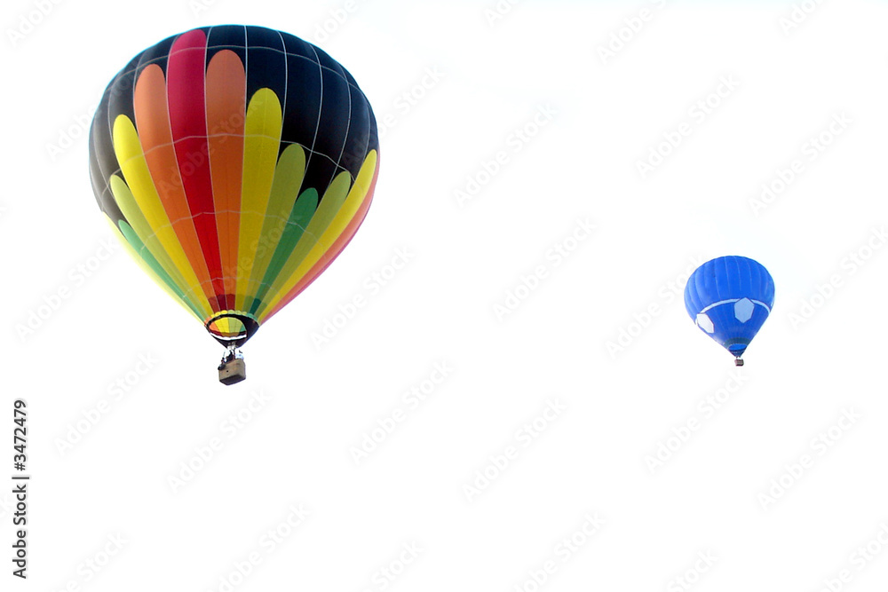Fototapeta premium deux montgolfières en vol