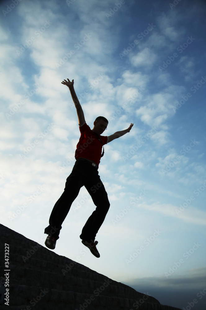 Obraz premium jumping boy