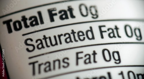 fat free - food labeling photo