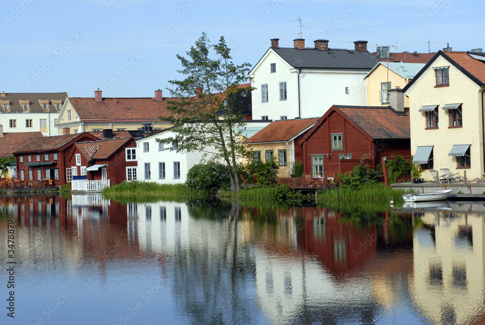 colourful scandinavian houses