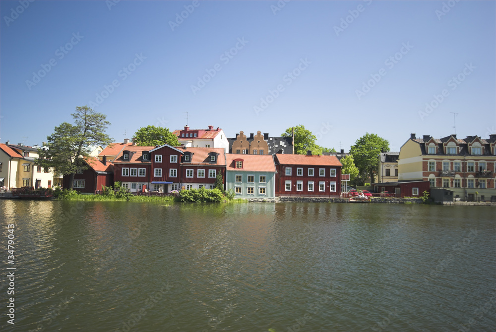 colourful scandinavian houses