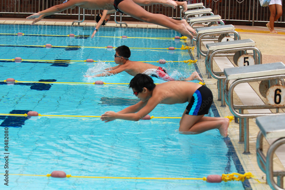 swimming competition help at the sport center