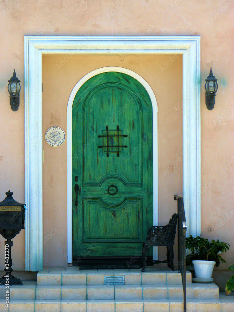 Fototapeta premium green door