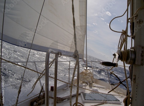 Billede på lærred segeln im wind
