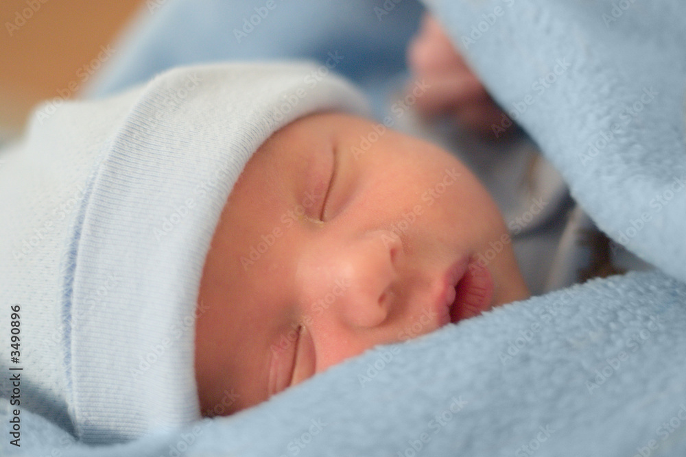 sleeping baby in blue blanket sleeping baby in blue blanket