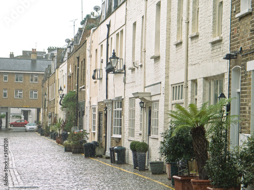 Canvas Print houses in a london mews