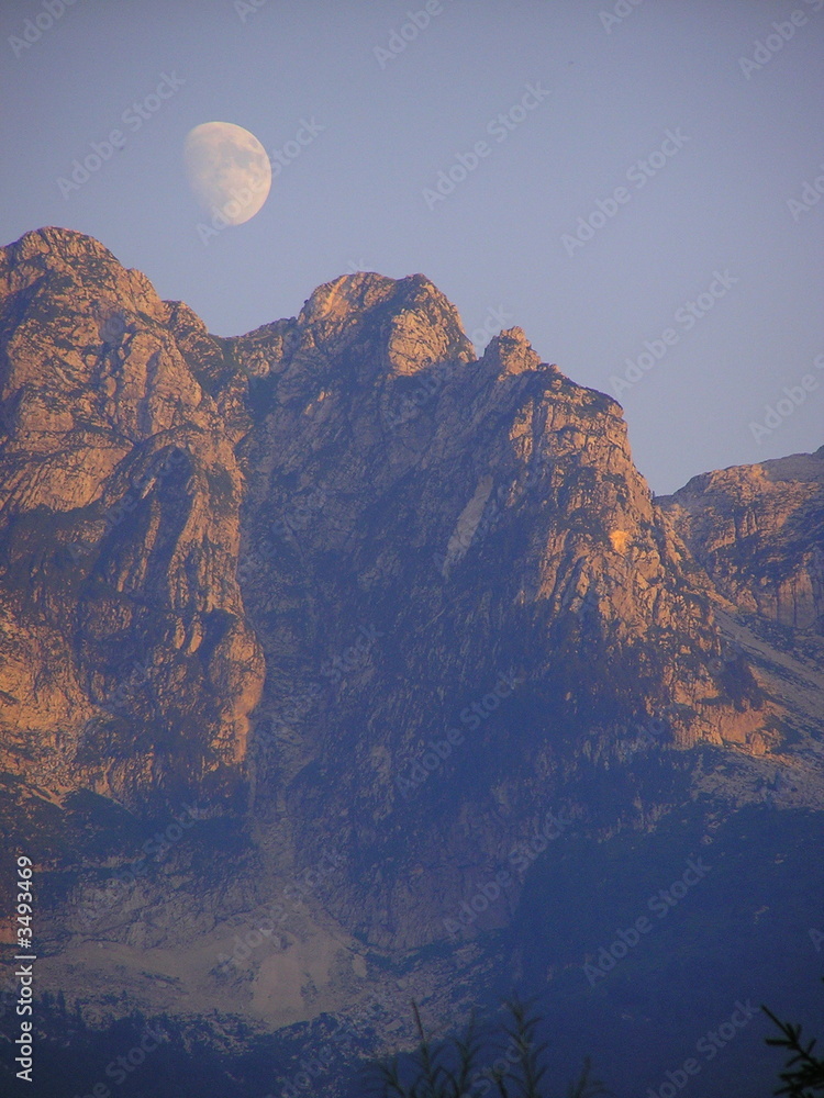 moon above mountains 7