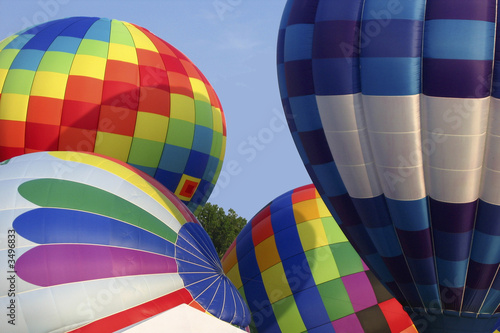 group of hot air balloons