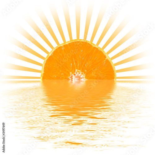 Wallpaper Mural orange sunset Torontodigital.ca