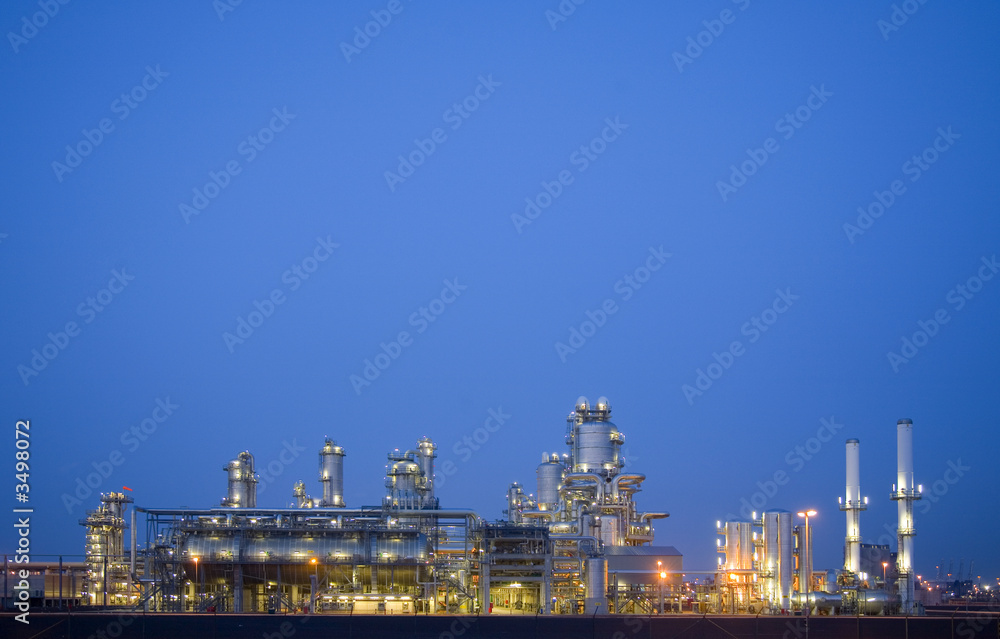 refinery at night 3