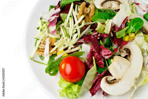salad with clipping path