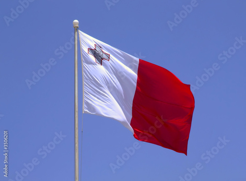 Schilderij op canvas flag of malta