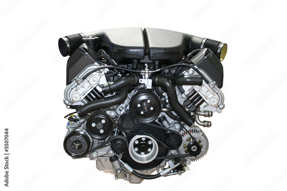car engine isolated car engine isolated