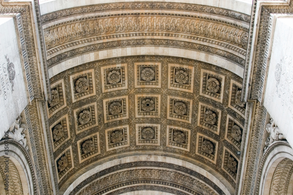 Fototapeta łuk triumfalny - detal sufitu