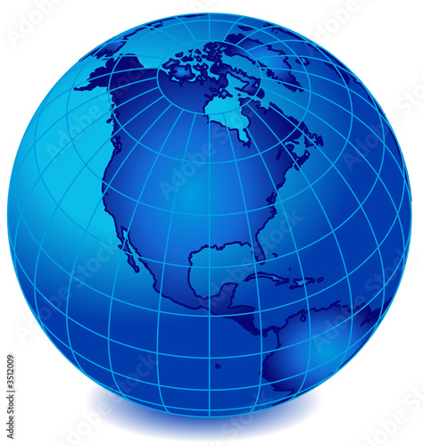 blue stripe world globe 2