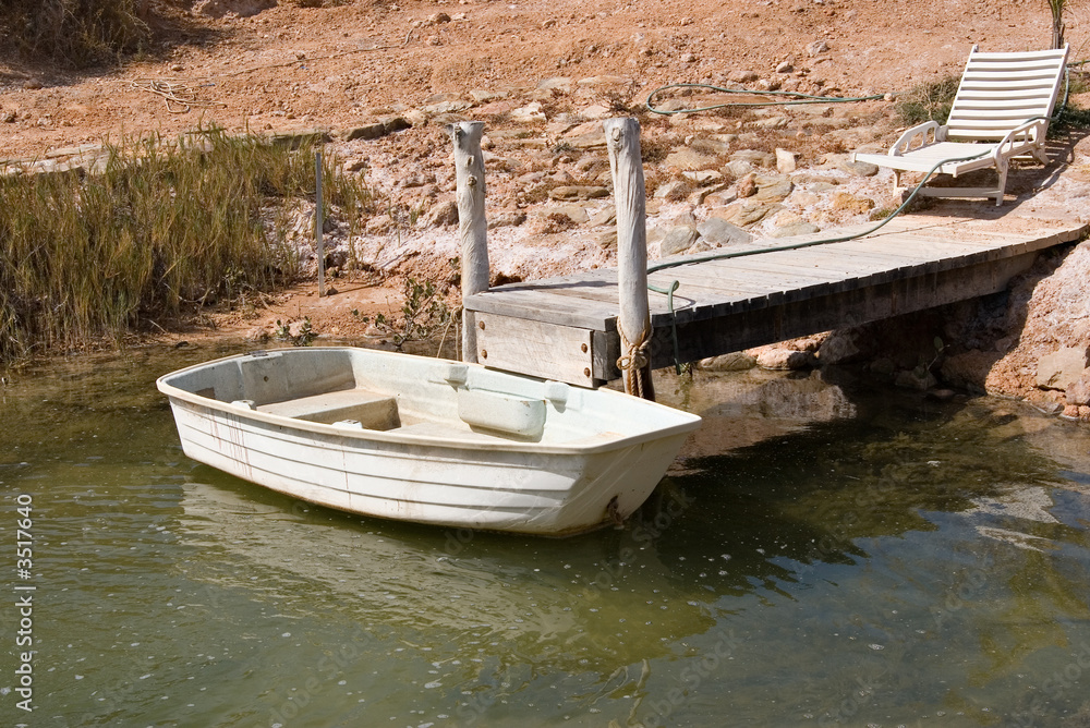 small boat and landing