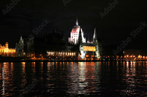 parliament at night