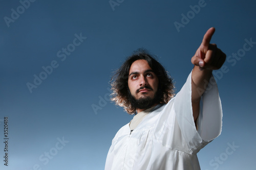 Картината върху платно jesus pointing his finger