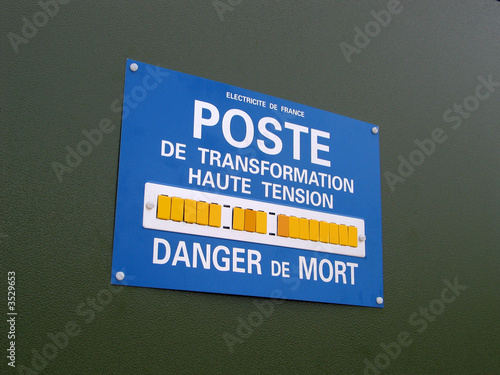 haute tension danger