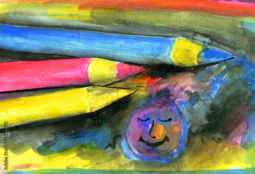 smily im aquarell