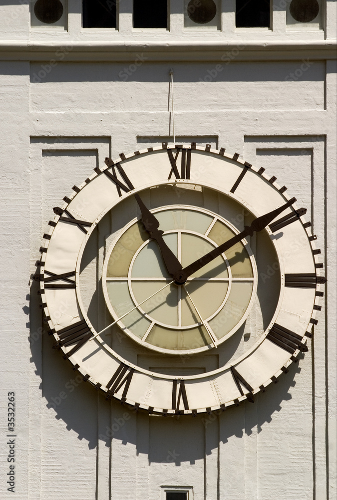 Clock in tower