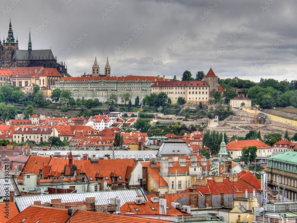 Naklejka premium prague. czechia.