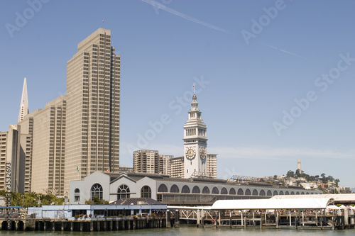 Ferry Building and skyline