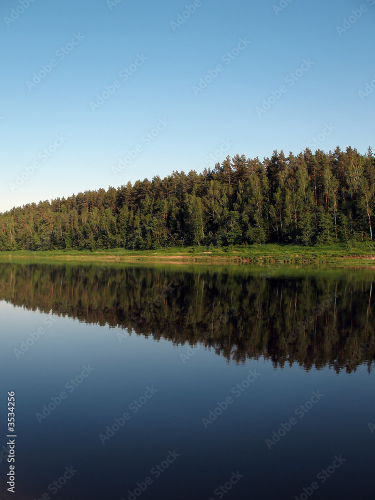 Summer river scene.