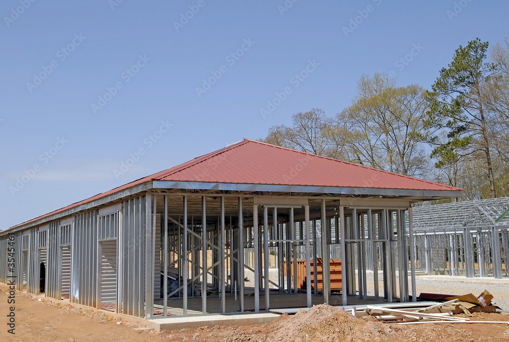 Obraz premium self storage building construction