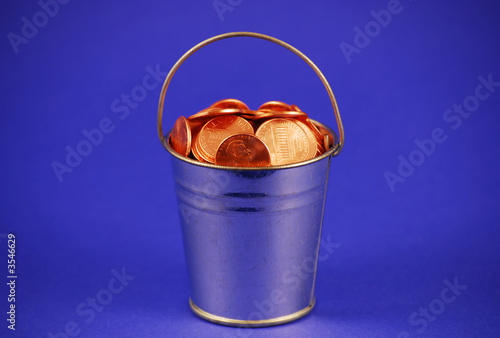 Bucket of pennies