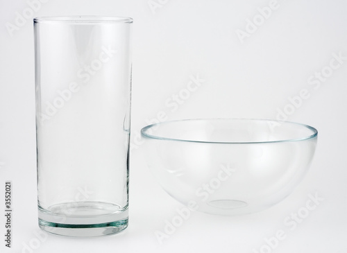 glass and glass cup
