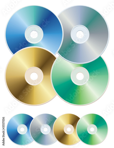Colorful compact discs