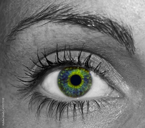 Green eye of a Girl