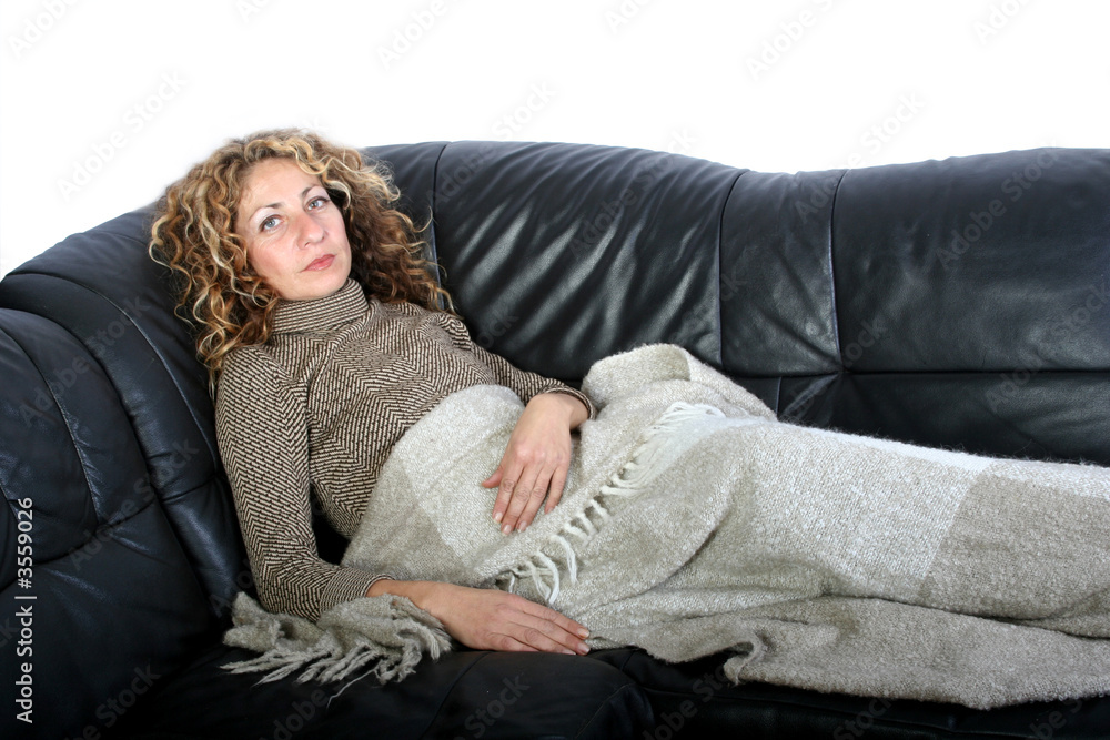 Ausruhende Frau Ausruhende Frau