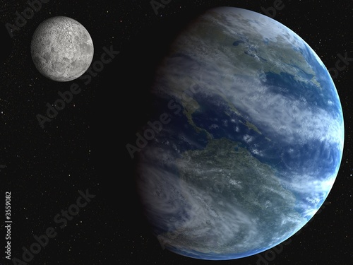 Fototapeta Naklejka Na Ścianę i Meble -  tierra y luna 2