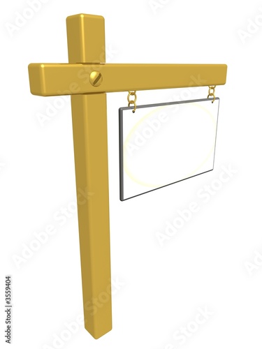 Column with the empty poste...