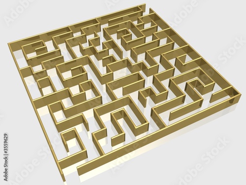 The gold labyrinth with ref...