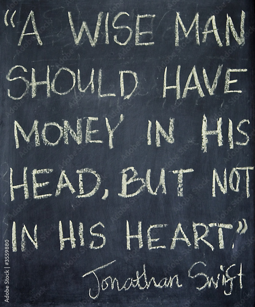 Obraz premium Wise Saying on Chalkboard