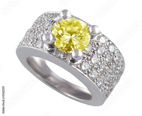 yellow diamond ring