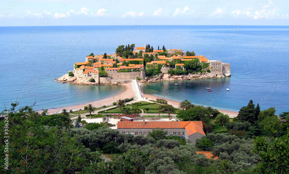 Little touristic island in the Adriatic sea