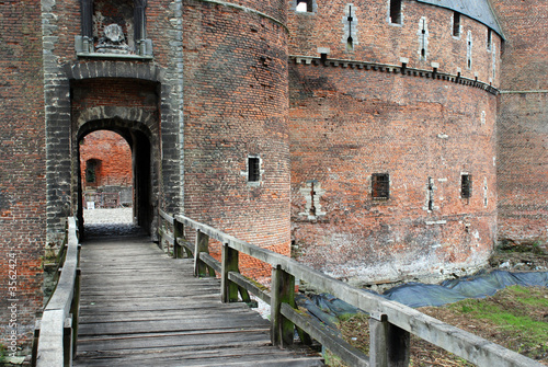 The ruin of the castle of Beersel near Brussels, Belgium